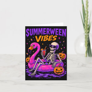 Sommer Halloween Skelett Kostüm Gruselig Karte