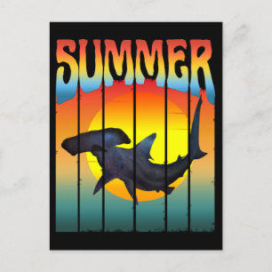 SOMMER HAMMERHEAD SHARSET POSTKARTE