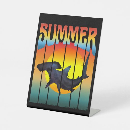 SOMMER HAMMERHEAD SHARSET SOCKELSCHILD (Vorderseite)