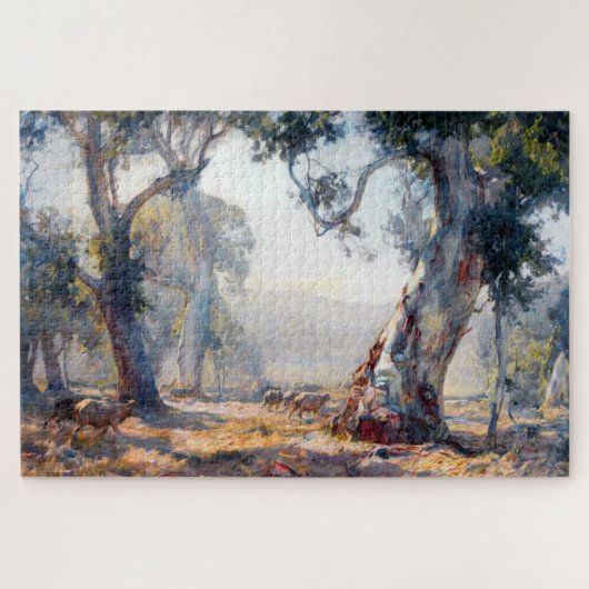 Sommer Hans Heysen 1909 Australische Kunst Puzzle (Horizontal)