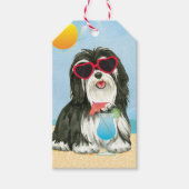 Sommer Havanese Geschenkanhänger (Vorderseite)