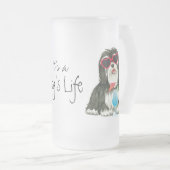 Sommer Havanese Mattglas Bierglas (VorderseiteRechts)