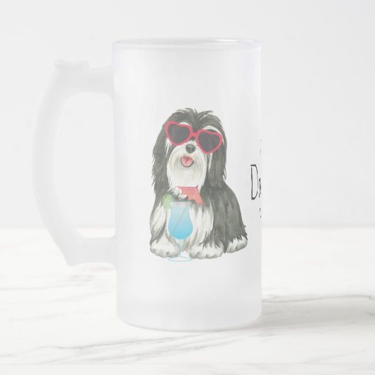 Sommer Havanese Mattglas Bierglas (Links)