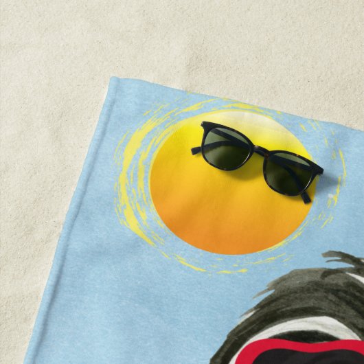 Sommer Havanese Strandtuch (Beispiel)