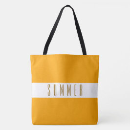 SOMMER Helle Golden Yellow Orange White Stripes Tasche