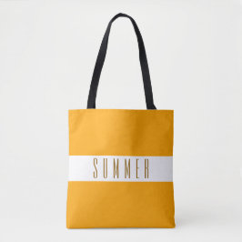 SOMMER Helle Golden Yellow Orange White Stripes Tasche