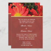 Sommer, Herbst Orangensaft Blume Christliche Hochz Einladung (Vorne/Hinten)