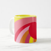 Sommer-Herz-Tasse Zweifarbige Tasse (Vorderseite Links)