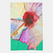 Sommer Hibiskus blühend Geschirrtuch (Vertikal)