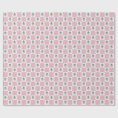 Sommer-Himbeer-Rosa-Schachbrett Geschenkpapier (Flach)