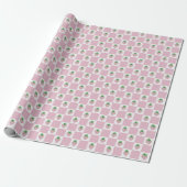 Sommer-Himbeer-Rosa-Schachbrett Geschenkpapier (Ungerollt)