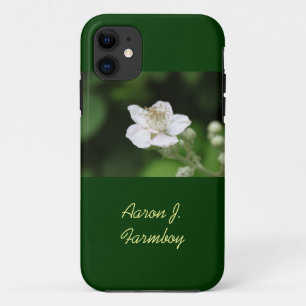 Sommer Himbeere Blume grün iPhone 5 Fall. 11 Hülle