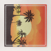 Sommer Hintergrund mit Palmen-32134 Puzzle (Horizontal)