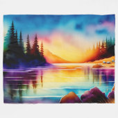 Sommer Hintergrund mit Palmen-56790 Fleecedecke (Vorderseite (Horizontal))