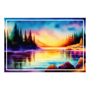 Sommer Hintergrund mit Palmen-56790 Fotodruck