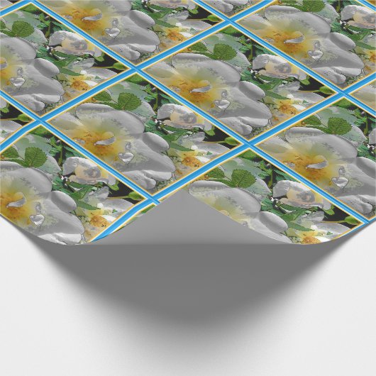 Sommer-Hochzeitspapier Geschenkpapier (Ecke)