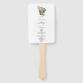 Sommer-Hochzeitsprogramm für tropische Hibisken Fächer (Vorderseite)