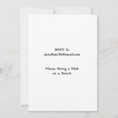 Sommer-Hummer-Blutgeschwür-Party-Weiß Einladung (Rückseite)