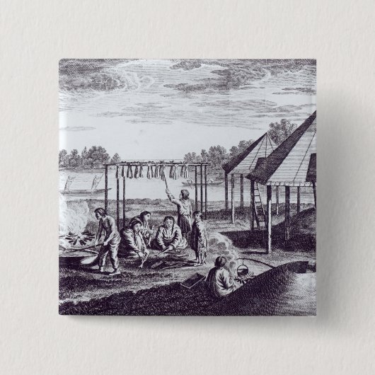 Sommer-Hütten Button (Vorderseite)