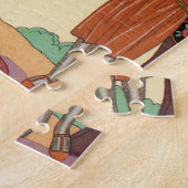 Sommer im Frankreich-Kunst-Deko-Puzzlespiel Puzzle (Seite)