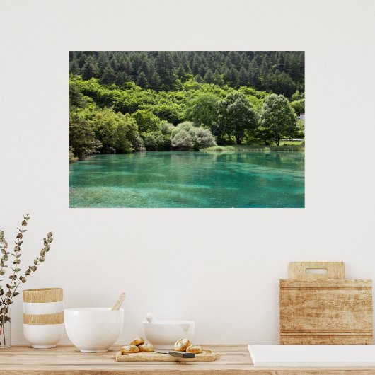 Sommer im Jiuzhaigou-Tal Poster (Küche)