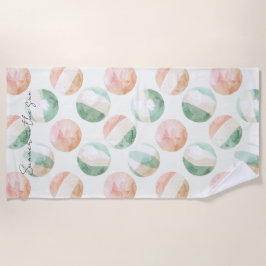 Sommer im Sonnenstrand Bälle Strandtuch