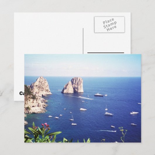 Sommer in Capri Postkarte (Vorne/Hinten)