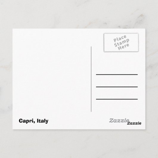 Sommer in Capri Postkarte (Rückseite)