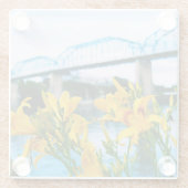 Sommer in Chattanooga, TN - Walnut Street Bridge Glasuntersetzer (Rückseite)