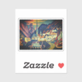 Sommer in Davos von E.L. Kirchener (1925) Aufkleber (Blatt)