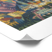 Sommer in Davos von E.L. Kirchener (1925) Poster (Ecke)