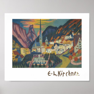 Sommer in Davos von E.L. Kirchener (1925) Poster