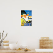 Sommer in den Dolomiten Italien Jahrgang Reise Poster (Küche)