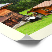 Sommer in den Schweizer Alpen Poster (Ecke)