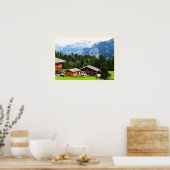 Sommer in den Schweizer Alpen Poster (Küche)