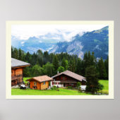 Sommer in den Schweizer Alpen Poster (Vorne)
