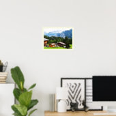 Sommer in den Schweizer Alpen Poster (Heimbüro)