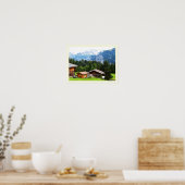 Sommer in den Schweizer Alpen Poster (Küche)