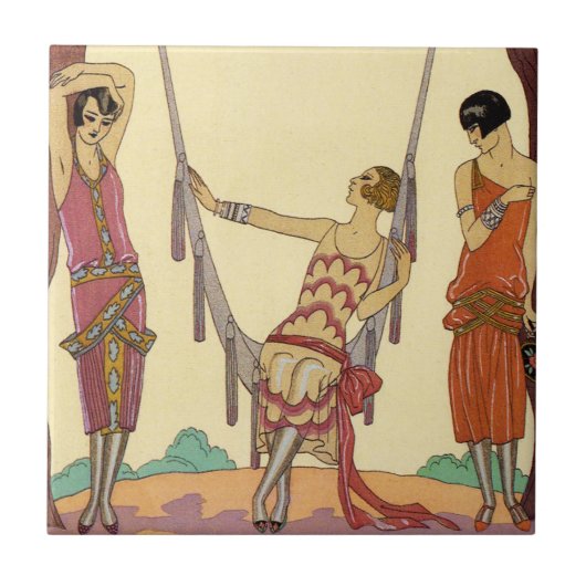 Sommer in der Frankreich-Kunst-Deko-Fliese Fliese (Vorderseite)