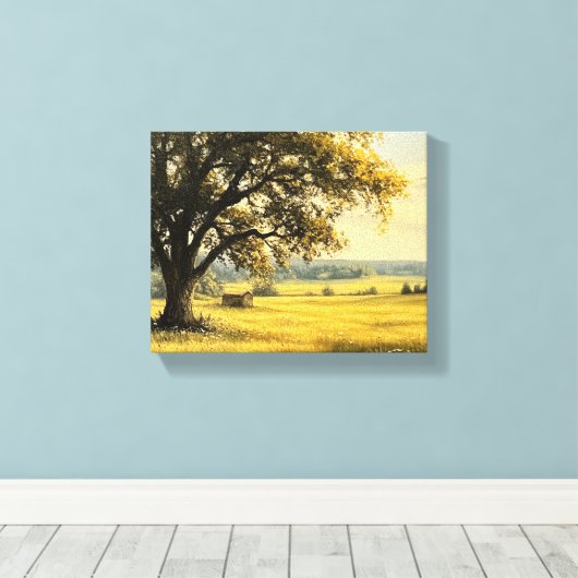 Sommer in der Landschaft Leinwanddruck (Insitu (Holzboden))