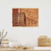 Sommer in der Provence Land Französisch Vintag Poster (Küche)