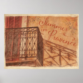 Sommer in der Provence Land Französisch Vintag Poster