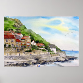 Sommer in der Runswick Bay von Farida Greenfield Poster