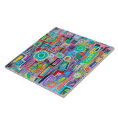 Sommer in der Stadt 6 x 6 Keramiken Tile Fliese (Seite)