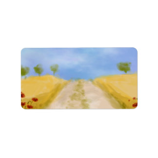 Sommer in der Tal-Digitalkunstszene Adressaufkleber