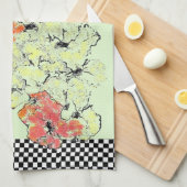 Sommer in Fall-Shabby Chic-Wildblumen Küchentuch (Viertel Falte)