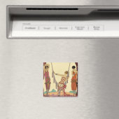 Sommer in Frankreich Art Deco Magnet (In Situ (Geschirrspüler))