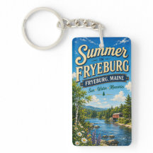Sommer in Fryeburg Maine Rechteck Acryl