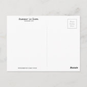 Sommer in Iowa Postkarte (Rückseite)