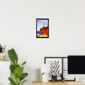 Sommer in Italien Reiseplakat Poster (Heimbüro)